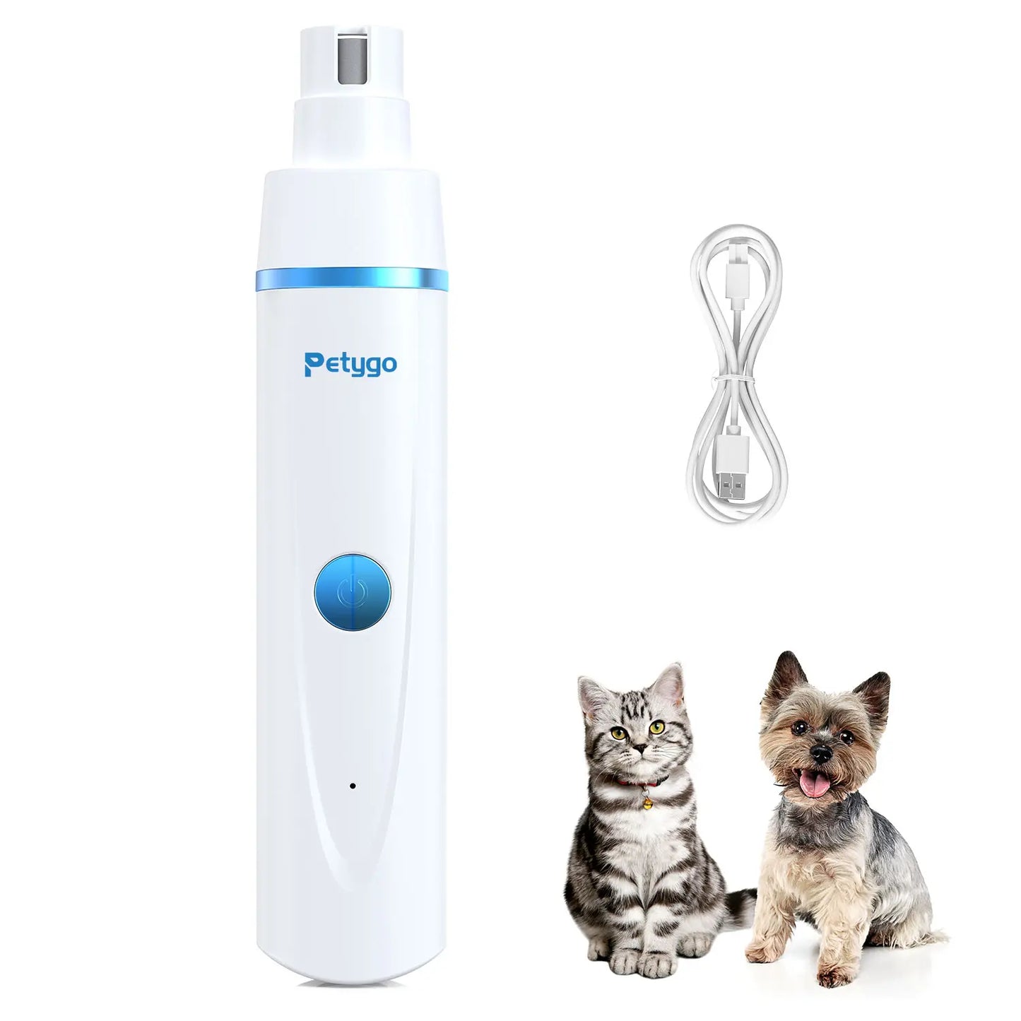 Petygo Ultimate 4-In-1 Dog Grooming Kit - Low-Noise, Rechargeable & Cordless Clippers with Nail Grinder & Paw Trimmer - Perfect Gift for Pet Lovers!