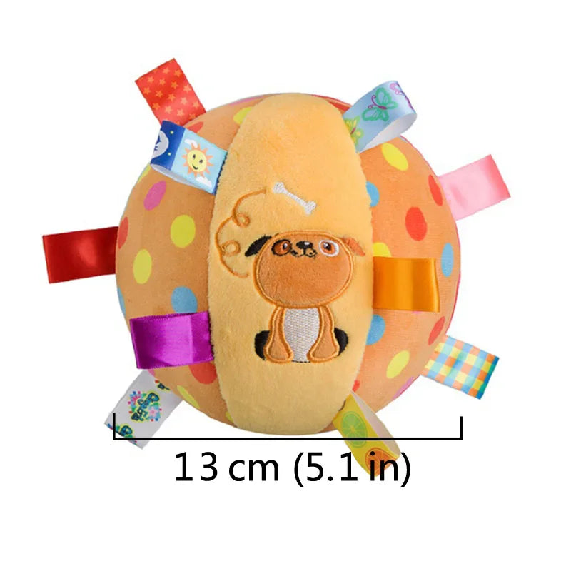 Interactive Dog Toy for Aggressive Chewers - Durable Plush Handle with Bells for Training and Decompression
