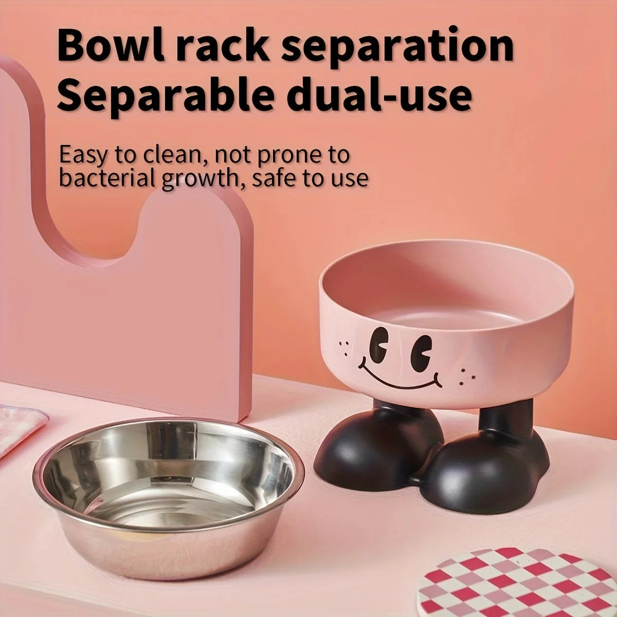 Upgrade Your Pet's Dining Experience with Our Stylish Elevated Stainless Steel Bowls – No Spill, Perfect for Dogs & Cats of All Sizes! 🐾🥣