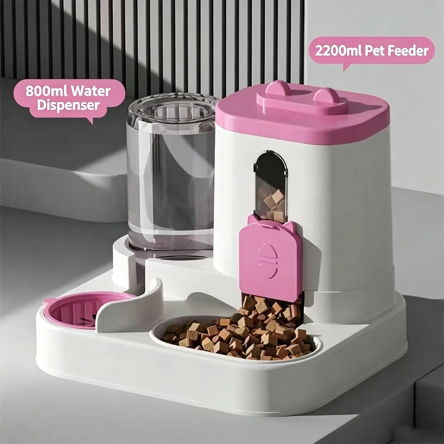 Ultimate 2-In-1 Automatic Pet Feeder & Water Dispenser - Self-Filling Food Bowl & Water Station for Cats and Dogs, No Electricity Required, Large Capacity Auto Refill System