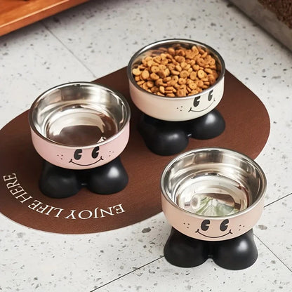 Upgrade Your Pet's Dining Experience with Our Stylish Elevated Stainless Steel Bowls – No Spill, Perfect for Dogs & Cats of All Sizes! 🐾🥣