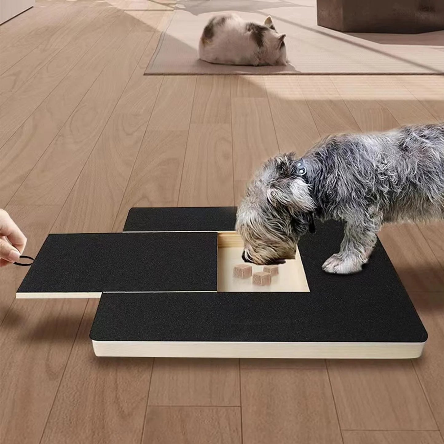 Ultimate Dog Nail Scratch Board with Treat Drawer - Stress-Free Grooming & Fun Filing Toy for All Breeds