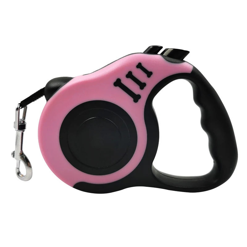 Premium 3M Automatic Retractable Dog Leash - 5M Nylon Lead for Small Dogs & Cats - Perfect for Outdoor Adventures, Walking & Hiking