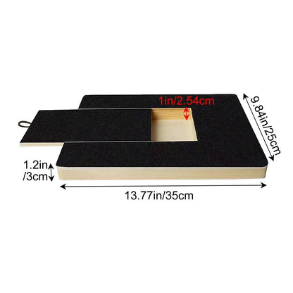Ultimate Dog Nail Scratch Board with Treat Drawer - Stress-Free Grooming & Fun Filing Toy for All Breeds