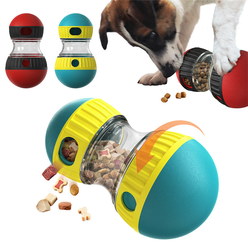 Interactive Food Dispensing Dog Toy Tumbler - Puzzle Ball for Slow Feeding and Stomach Protection, Enhancing Pet Intelligence