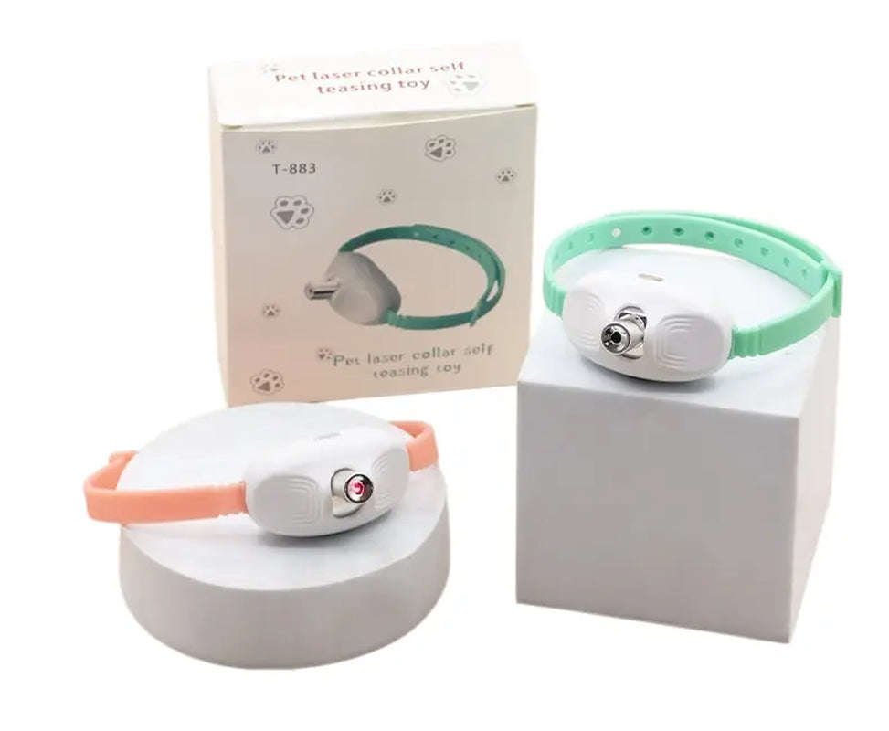 Smart Laser Cat Collar - Automatic Interactive Toy for Indoor Kittens, USB Rechargeable & Adjustable 45° Laser for Endless Fun and Exercise