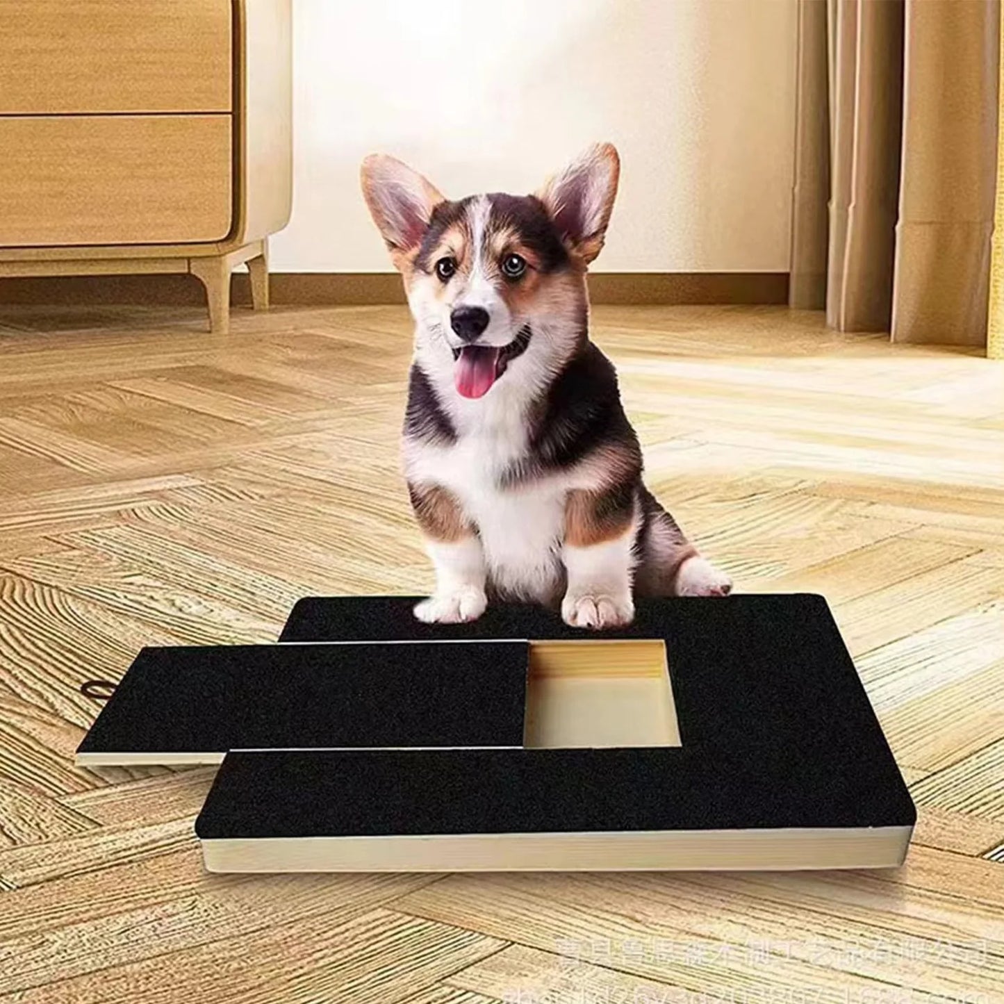 Ultimate Dog Nail Scratch Board with Treat Drawer - Stress-Free Grooming & Fun Filing Toy for All Breeds