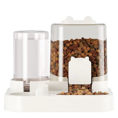 Ultimate 2-In-1 Automatic Pet Feeder & Water Dispenser - Self-Filling Food Bowl & Water Station for Cats and Dogs, No Electricity Required, Large Capacity Auto Refill System