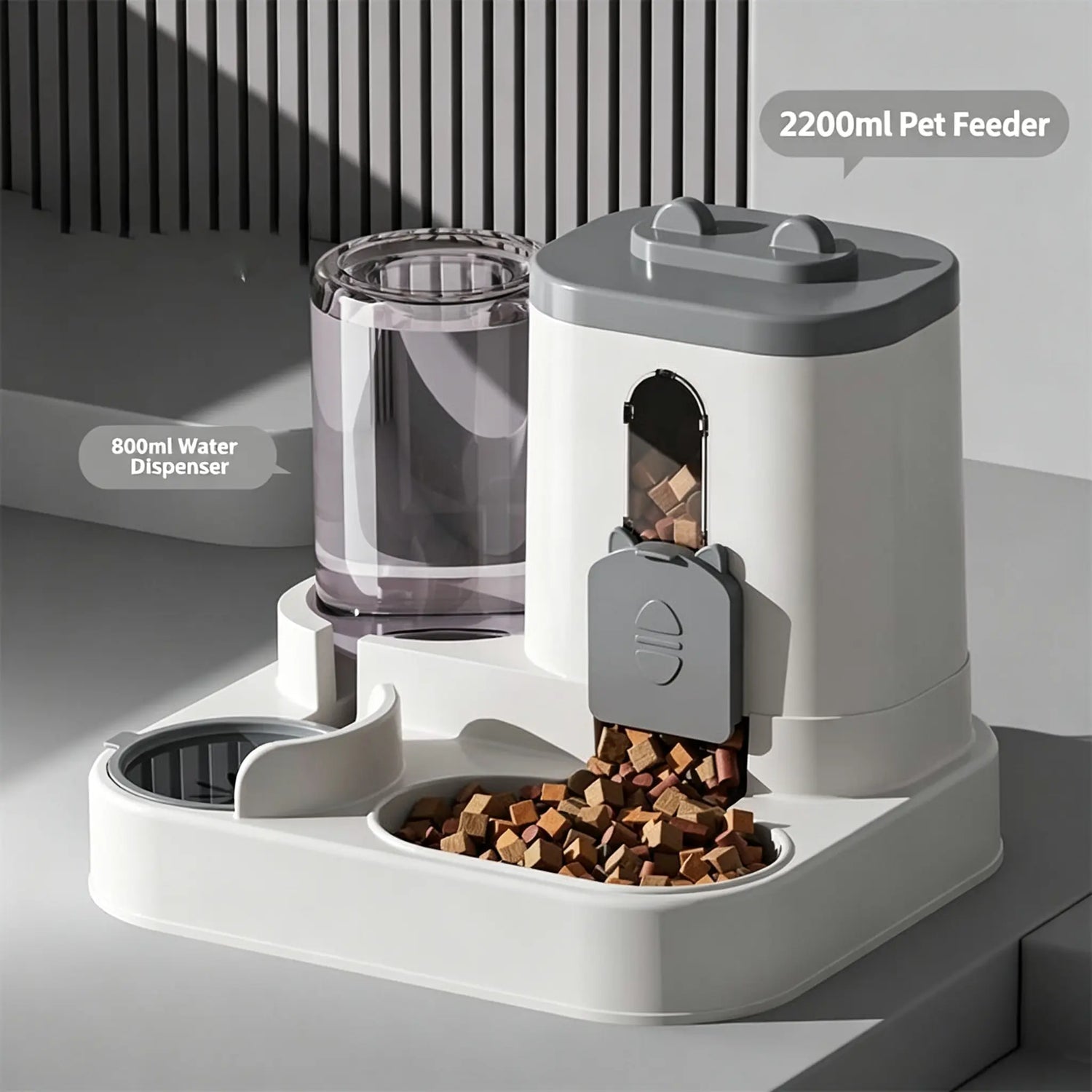 Ultimate 2-In-1 Automatic Pet Feeder & Water Dispenser - Self-Filling Food Bowl & Water Station for Cats and Dogs, No Electricity Required, Large Capacity Auto Refill System