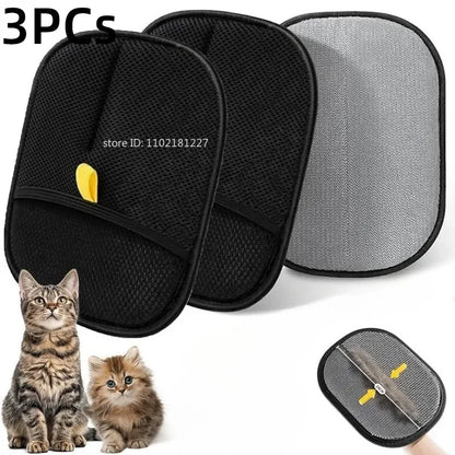Ultimate Pet Hair Removal Gloves - Reusable Double-Sided Grooming Tool for Effortless Fur Removal from Carpets and Sofas