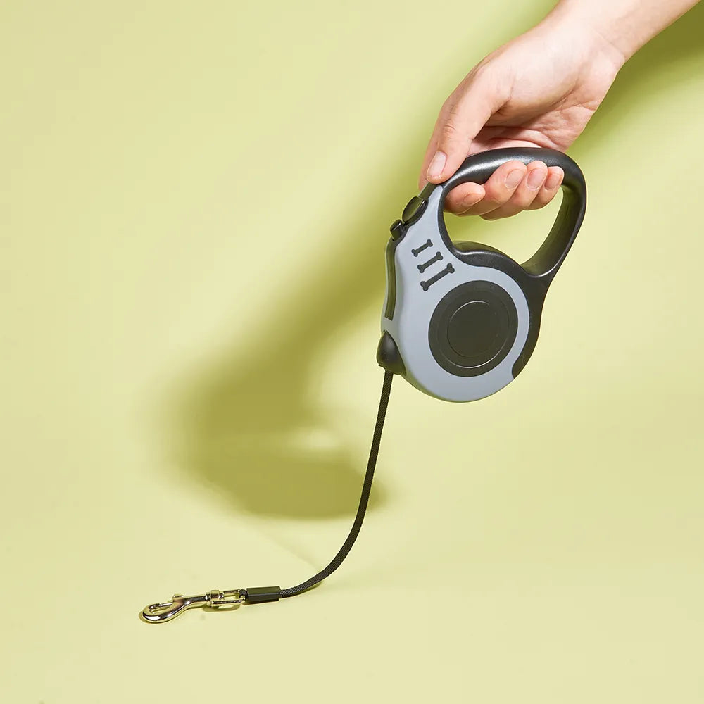 Premium 3M Automatic Retractable Dog Leash - 5M Nylon Lead for Small Dogs & Cats - Perfect for Outdoor Adventures, Walking & Hiking
