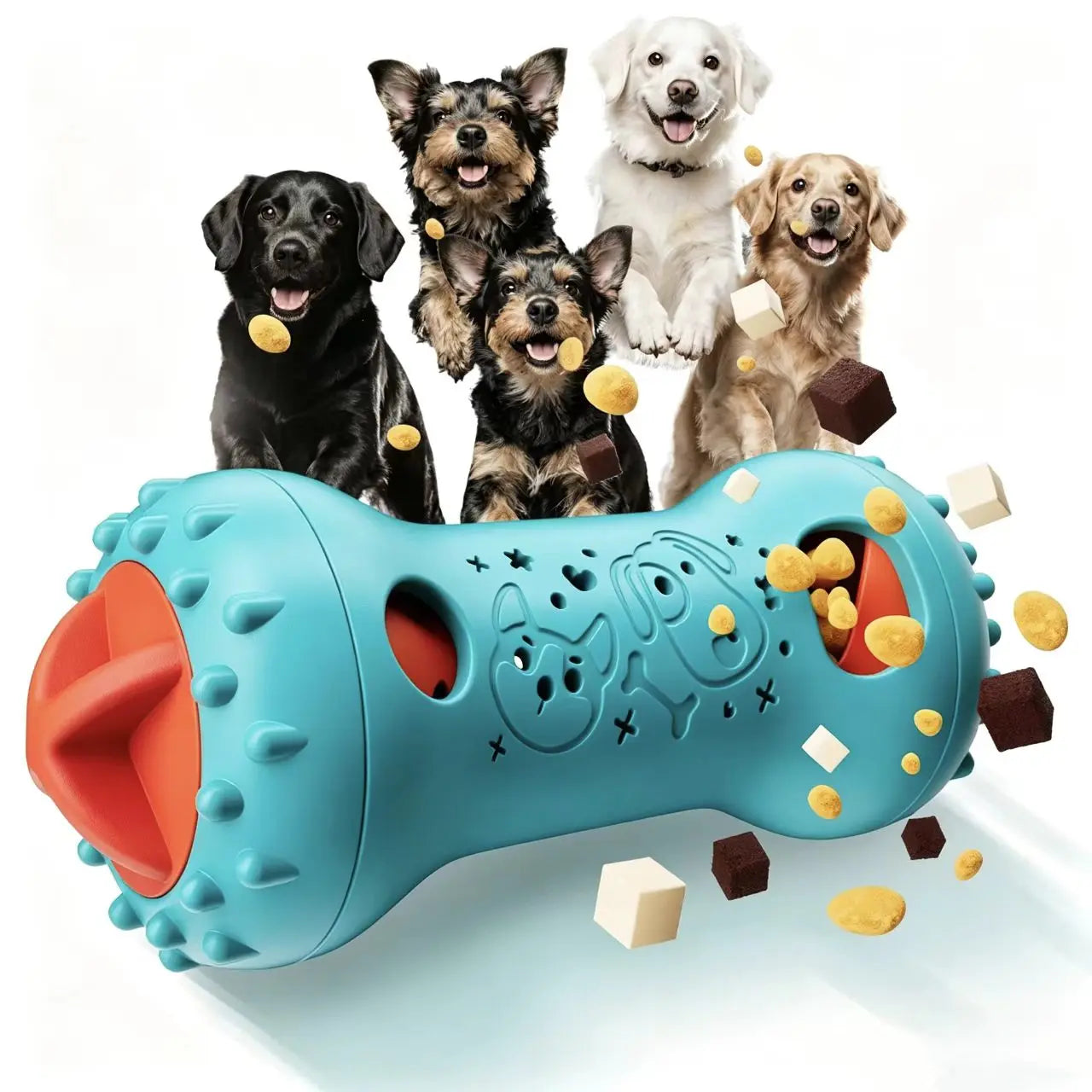 WXAT Interactive Treat Dispensing Dog Puzzle Toy - Mentally Stimulating Enrichment for Dogs and Cats, Perfect Gift for Puppies!