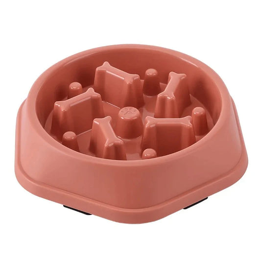 Non-Slip Slow Feeder Dog Bowl - Puzzle Dish for Healthy Eating Habits