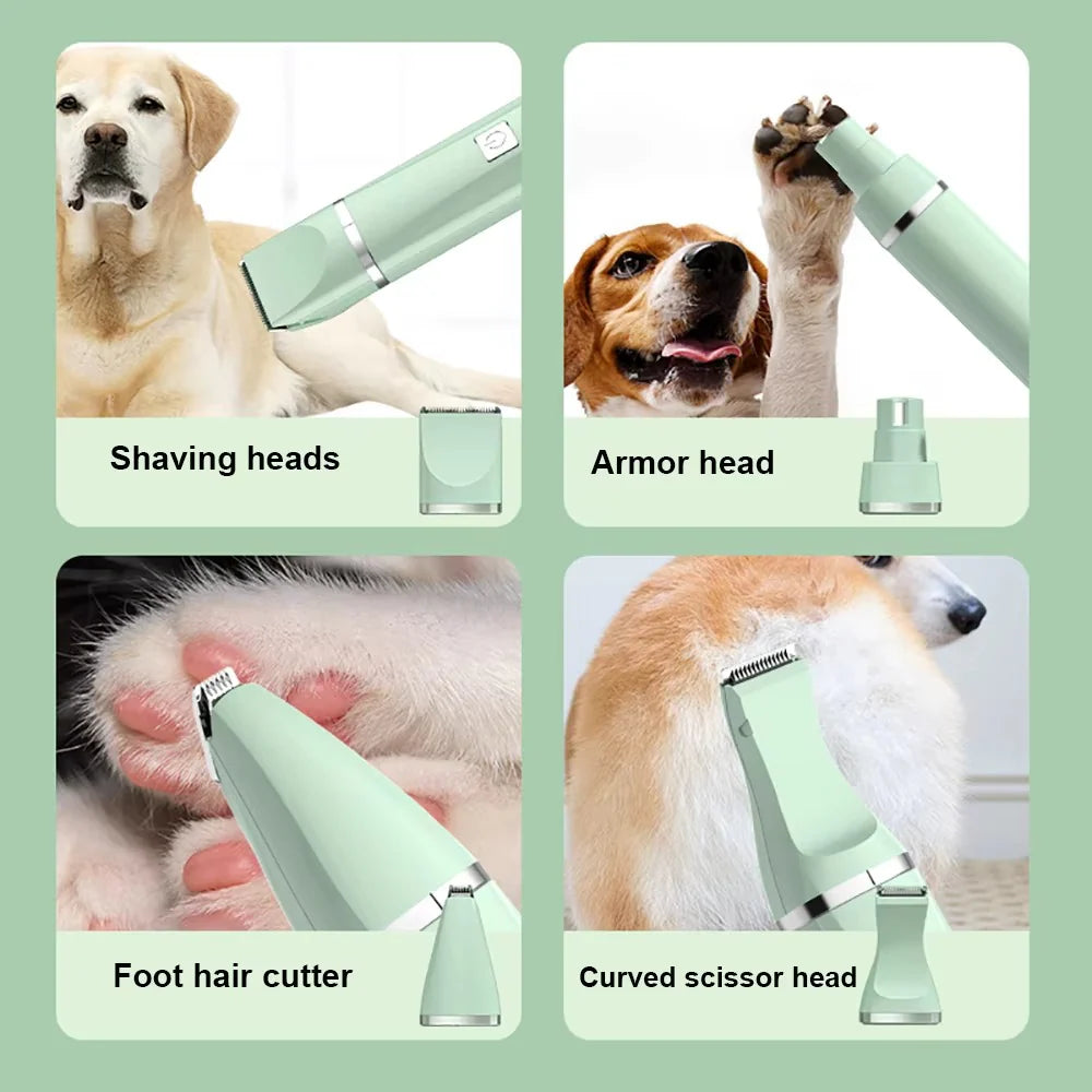 3-in-1 Electric Pet Grooming Kit: Dog Clipper, Cat Nail Grinder, and Hair Trimmer