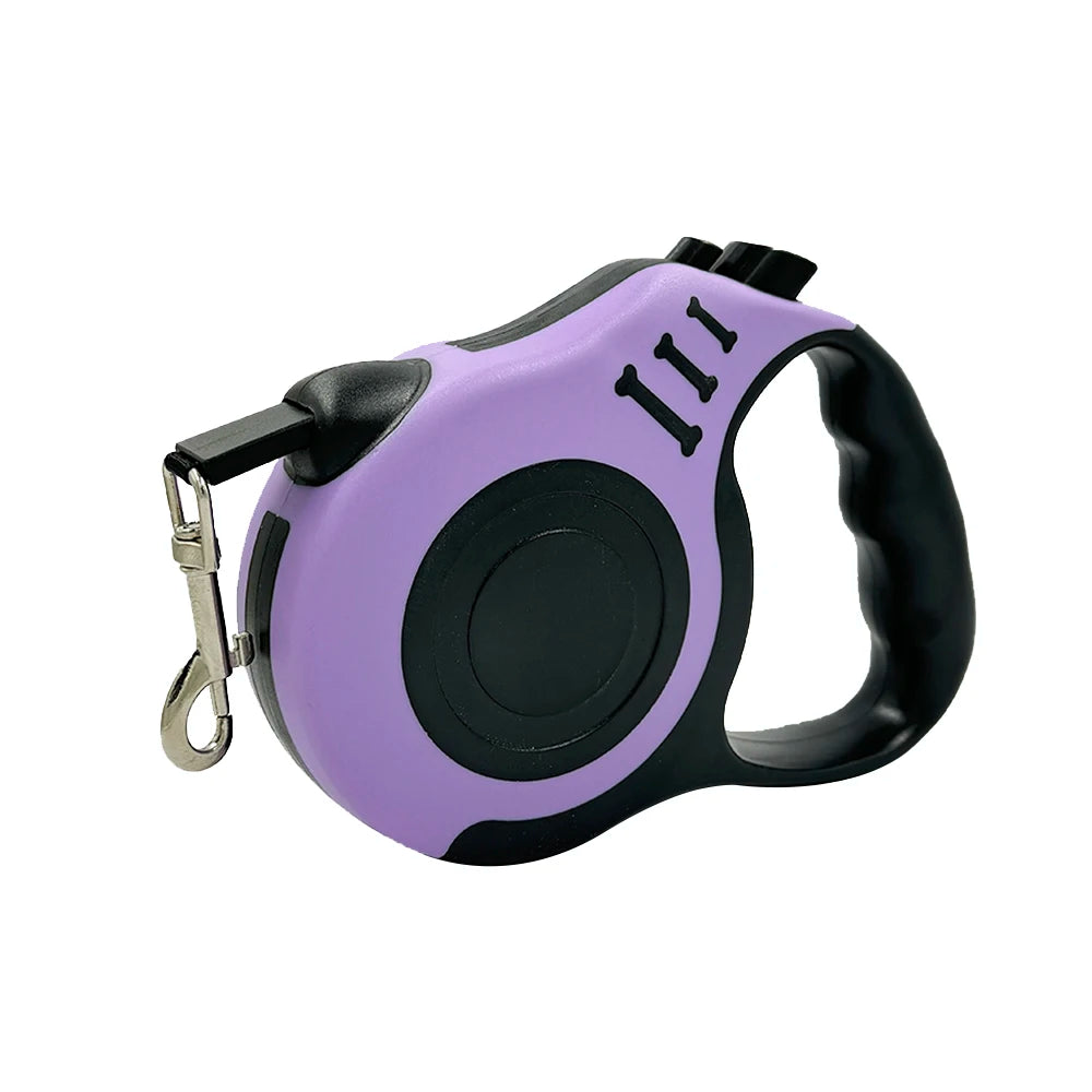 Premium 3M Automatic Retractable Dog Leash - 5M Nylon Lead for Small Dogs & Cats - Perfect for Outdoor Adventures, Walking & Hiking