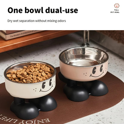 Upgrade Your Pet's Dining Experience with Our Stylish Elevated Stainless Steel Bowls – No Spill, Perfect for Dogs & Cats of All Sizes! 🐾🥣