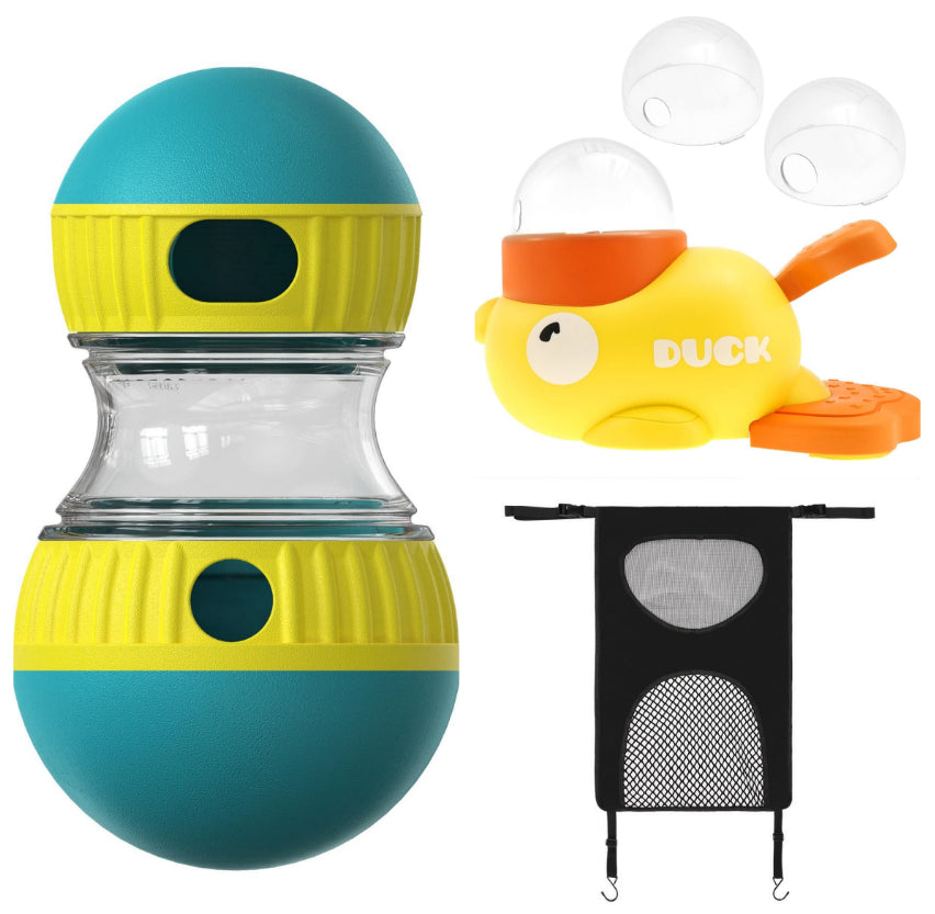 Interactive Food Dispensing Dog Toy Tumbler - Puzzle Ball for Slow Feeding and Stomach Protection, Enhancing Pet Intelligence