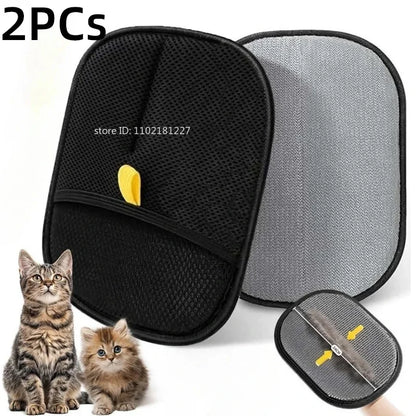 Ultimate Pet Hair Removal Gloves - Reusable Double-Sided Grooming Tool for Effortless Fur Removal from Carpets and Sofas