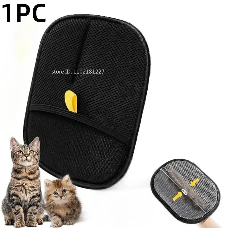 Ultimate Pet Hair Removal Gloves - Reusable Double-Sided Grooming Tool for Effortless Fur Removal from Carpets and Sofas