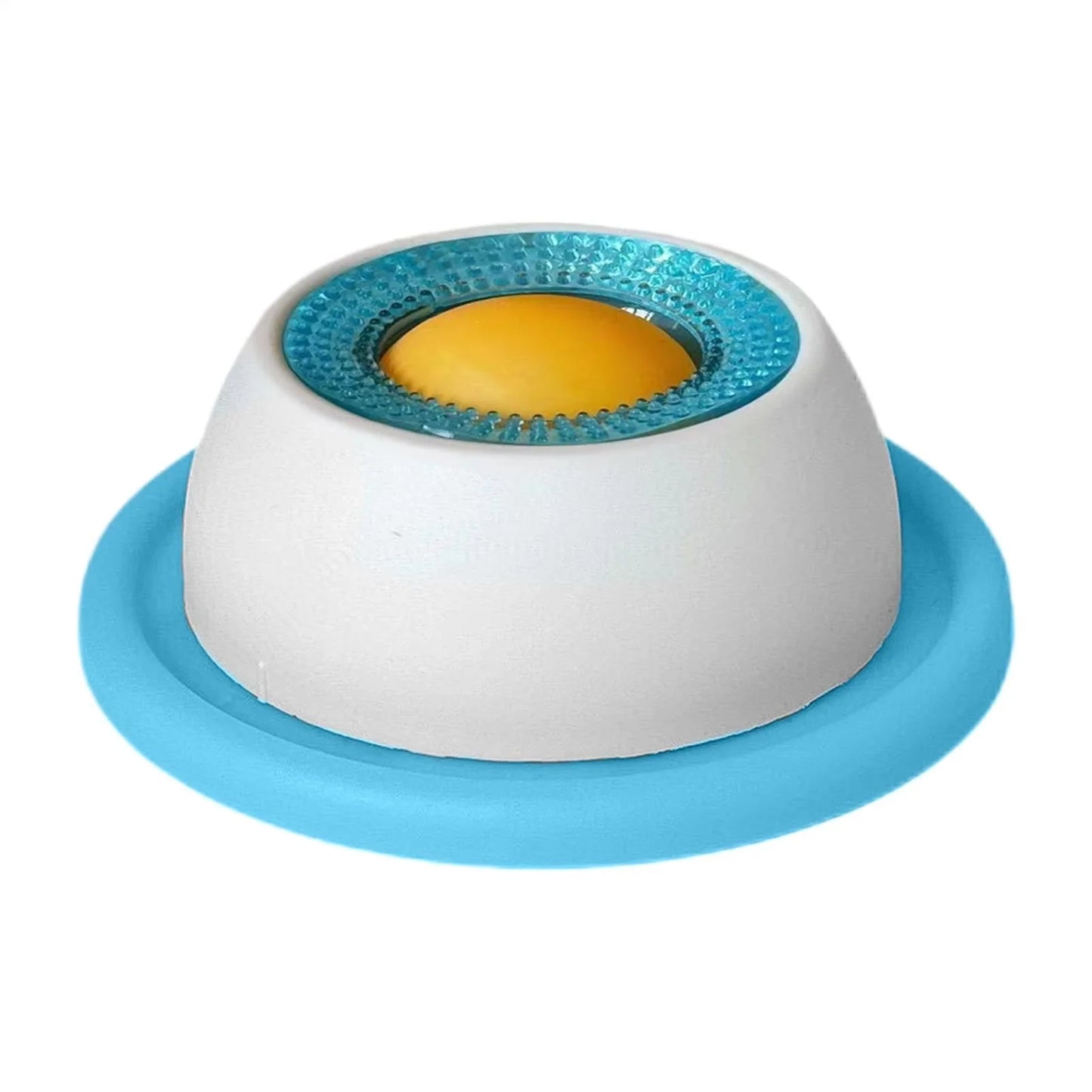 Calming Lick Bowl for Pets - Non-Slip Slow Feeder with Rotating Lick Ball for Stress Relief & Engagement - Ideal for Dogs & Cats