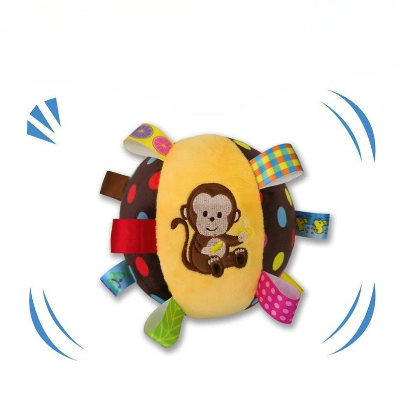 Interactive Dog Toy for Aggressive Chewers - Durable Plush Handle with Bells for Training and Decompression