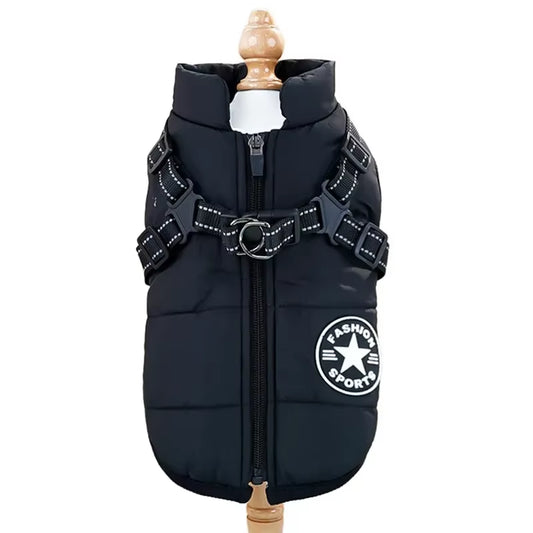 Ultimate Waterproof Dog Coat with Reflective Harness - Winter Jacket for Small, Medium & Large Dogs