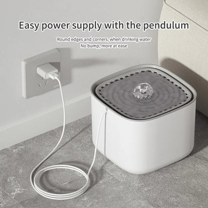 Ultimate 3L Cat Water Fountain – Quiet, USB-Powered, Large Capacity Filtered Water Dispenser for Happy Hydrated Cats!