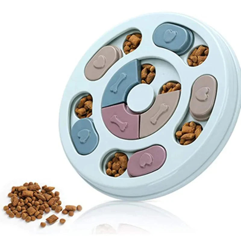 Interactive Pet Toys for Cats and Dogs - Fun Feeding Plates & Slow Food Bowls for Brain Training and Boredom Relief