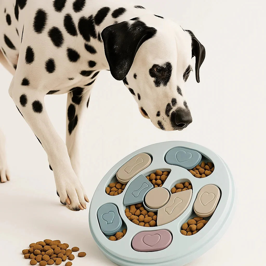 Interactive Pet Toys for Cats and Dogs - Fun Feeding Plates & Slow Food Bowls for Brain Training and Boredom Relief