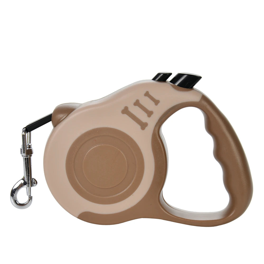 Premium 3M Automatic Retractable Dog Leash - 5M Nylon Lead for Small Dogs & Cats - Perfect for Outdoor Adventures, Walking & Hiking