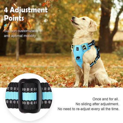 Ultimate No Pull Dog Harness - Adjustable Soft Padded Vest with Easy Control Handle for Comfort and Safety