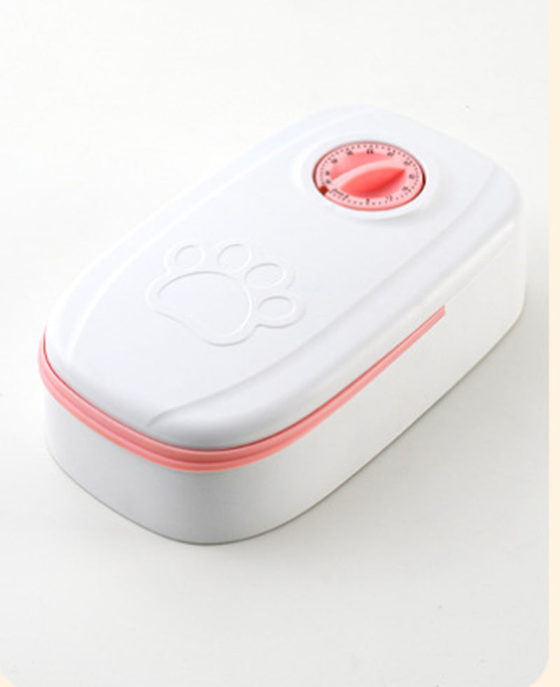 Automatic Pet Feeder - Smart Food Dispenser for Cats and Dogs with Timer and Stainless Steel Bowl