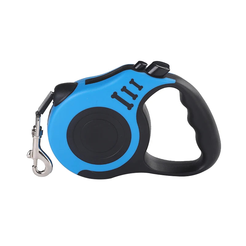 Premium 3M Automatic Retractable Dog Leash - 5M Nylon Lead for Small Dogs & Cats - Perfect for Outdoor Adventures, Walking & Hiking