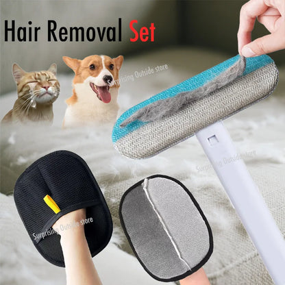 Ultimate Pet Hair Removal Gloves - Reusable Double-Sided Grooming Tool for Effortless Fur Removal from Carpets and Sofas