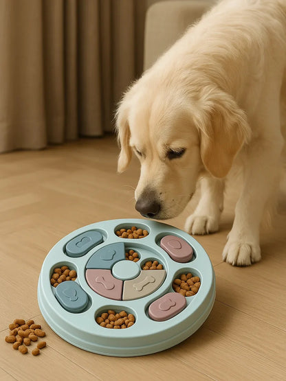 Interactive Pet Toys for Cats and Dogs - Fun Feeding Plates & Slow Food Bowls for Brain Training and Boredom Relief
